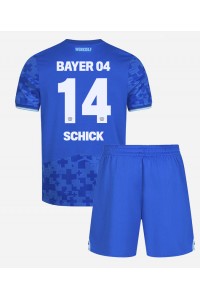 Bayer Leverkusen Patrik Schick #14 Jalkapallovaatteet Lasten Kolmas peliasu 2025-26 Lyhythihainen (+ Lyhyet housut)
